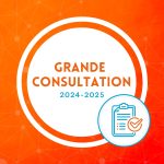 Visuel de la Grande consultation 2024-2025 de l'UNEQ. Format carré.